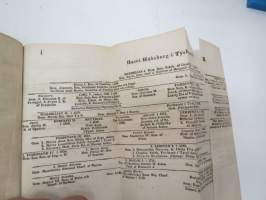 Försök till Lärobok i Gamla Historien för Lärdoms-Skolor 1847 / ...i Medeltidens historia 1841 / ... i Nyare Historien 1843 -yhteissidos -kirja kuulunut