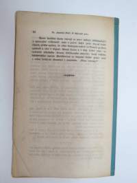 O dejinach prace. Sepsal Dr. Antonin Fric. (Vynato z casopisu &quot;ZIVA&quot; na rok 1867.) -Työn / työkalujen esihistoriaa? - eripainos 1868 -history of tools?