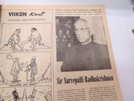 Viikko Sanomat 1960 nr 6, ilmestynyt 5.2.1960, sis. mm. seur. artikkelit / kuvat / mainokset; Kansikuva näyttelijä Michèle Morgan, Vitasol, Tokalon, Yrjö Niiniluoto