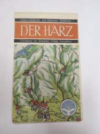 Der Harz -map / kartta