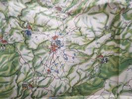 Der Harz -map / kartta