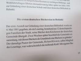 125 Jahre Deutsche Bibliothek Helsinki -saksalainen kirjasto 125 vuotta / library history