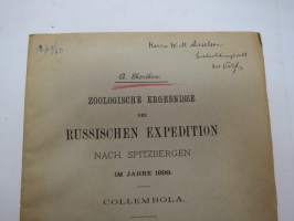 Zoologische Ergebnisse der Russischen Expedition nach Spitzbergen im Jahre 1899 - Collembola -tieteellisiä tuloksia venäläisen retkikunnan matkasta