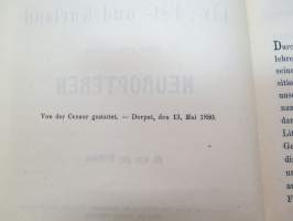 Verzeichniss der in Liv-, Est- und Kurland bisher aufgefundenen Neuropteren -verkkosiipisiä Baltiassa - Neuroptera of Baltic countries (Dorpat / Tartto 1880)