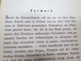 Verzeichniss der in Liv-, Est- und Kurland bisher aufgefundenen Neuropteren -verkkosiipisiä Baltiassa - Neuroptera of Baltic countries (Dorpat / Tartto 1880)