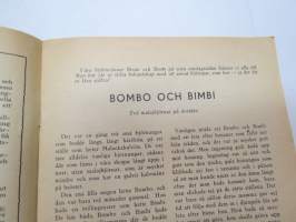 Spararen 1951 nr 4, Innehåller bl. a.; Pärmbild av Martta Wendelin, Fattigskolpojken som blev sagokung ( H.C. Andersen), Bombo och Bimbi - två malajbjörnar på