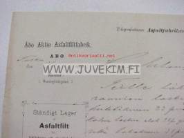 Åbo Aktie Asfaltfabrik 13.11.1897 -asiakirja