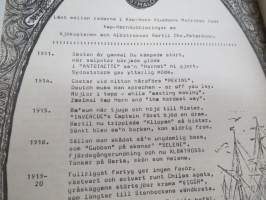 Märsrutan  - Bulletin för Svenska sektionen A.I.C.H, nr 5 augusti 1980 februari -Kap Hornin kiertäjien ruotsin alajaoston lehti / magazine for the Kap Horn