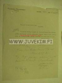 Tyrnävän Osuusmeijeri, Tyrnävä 16.5.1934 -asiakirja