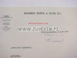 Suomen Buick &amp; Olds Oy, Turku 15.5.1926 -asiakirja