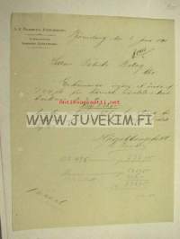 G.E. Ramberg, Pori 2.6.1890 -asiakirja