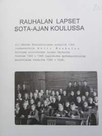 Rauhalan lapset sota-ajan koulussa - eli Mäntän Yhteiskoulussa syksyllä 1940 luokanvalvoja Helvi Rauhalan hoivissa aloittaneen luokan vaiheita vuosina 1940-1945