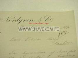 Nordgren &amp; Co, Pori 23.6.1890 -asiakirja