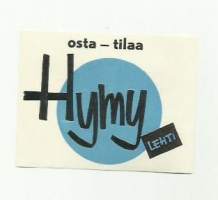 Osta - tilaa Hymy-lehti - mainosetiketti