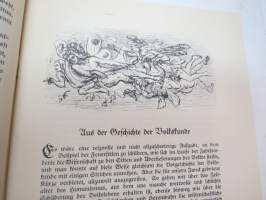 Volkskunde - Dem Atlas der deutschen Volkskunde zum Geleit -saksalisen kansatieteen / folkloristiikan alan kirja, jossa käydään läpi saksalaisuuden perusasioita