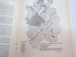 Volkskunde - Dem Atlas der deutschen Volkskunde zum Geleit -saksalisen kansatieteen / folkloristiikan alan kirja, jossa käydään läpi saksalaisuuden perusasioita