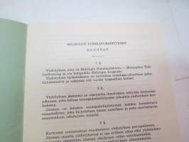 Helsingin Puhelinyhdistyksen säännöt ja vaalijärjestys -telephone company rules (Helsinki)