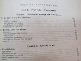 Lärobok i navigation för Flottans undervisningsanstalter och navigationsskolorna -navigation book for martime schools