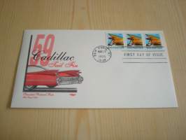 1959 Cadillac, 1995, USA, ensipäiväkuori, FDC, hieno ja harvinaisempi versio. Katso myös muut kohteeni, mm. noin 1 200 erilaista amerikkalaista ensipäiväkuorta
