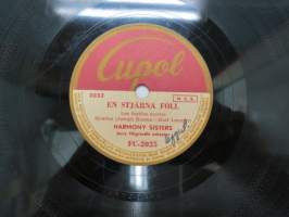 Cupol FC-2025 Harmony Sisters - En stjärna föll / Kärlekskarusellen -savikiekkoäänilevy - 78 rpm record