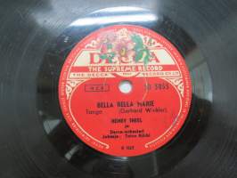 Decca SD 5055 Henry Theel - Bella Bella Marie / Laulu Annikille -savikiekkoäänilevy - 78 rpm record