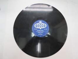 Decca SD 5362 Juha Eirto ja Metro-tytöt - Hernandon salaisuus / Metro-tytöt - Sininen hetki -savikiekkoäänilevy - 78 rpm record