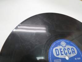 Decca SD 5362 Juha Eirto ja Metro-tytöt - Hernandon salaisuus / Metro-tytöt - Sininen hetki -savikiekkoäänilevy - 78 rpm record