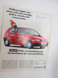 Etumatkaa 1994 nr 4 Volkswagen-Audi -asiakaslehti -customer magazine