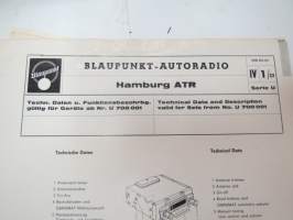 Blaupunkt-Autoradio Technische Daten und Funktionsbeschreibung... / Technical Data and Description - alkuperäisiä tehtaan asennusohjeita ja teknisiä tietoja