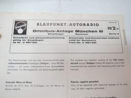 Blaupunkt-Autoradio Technische Daten und Funktionsbeschreibung... / Technical Data and Description - alkuperäisiä tehtaan asennusohjeita ja teknisiä tietoja