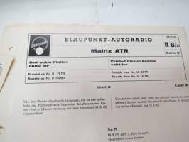 Blaupunkt-Autoradio Technische Daten und Funktionsbeschreibung... / Technical Data and Description - alkuperäisiä tehtaan asennusohjeita ja teknisiä tietoja