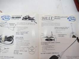 Tyrsky Taimen - tuotekuvasto 1990 -fishing gear catalog