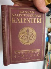 Kansanvalistusseuran Kalenteri 1930, sis. mm. seur. artikkelit / kuvat / mainokset; Singer, Paulig, Paischeff, Nokia, Husqvarna Fama kutomakoneet, Kalenteriosuus