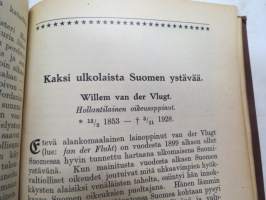 Kansanvalistusseuran Kalenteri 1930, sis. mm. seur. artikkelit / kuvat / mainokset; Singer, Paulig, Paischeff, Nokia, Husqvarna Fama kutomakoneet, Kalenteriosuus