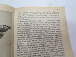 Kansanvalistusseuran Kalenteri 1930 + Tietokalenteri yhteensidottuna, sis. mm. seur. artikkelit / kuvat / mainokset; Singer, Paulig, Paischeff, Nokia, Husqvarna