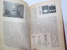 Kansanvalistusseuran Kalenteri 1930 + Tietokalenteri yhteensidottuna, sis. mm. seur. artikkelit / kuvat / mainokset; Singer, Paulig, Paischeff, Nokia, Husqvarna