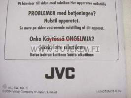 JVC CD Vastaanotin Receiver KD-G612 / KD-G611 / KD-G511 -käyttöohjekirja