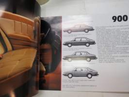 Saab 90, 900, 9000 1986 -myyntiesite / brochure