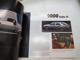 Saab 90, 900, 9000 1986 -myyntiesite / brochure
