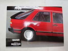 Saab 90, 900, 9000 1986 -myyntiesite / brochure