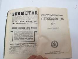 Kansanvalistusseuran Tietokalenteri 1914 -calendar