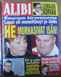 Alibi 2011 nr 3 / Keuruun kirvessurma, leikkasi korvan, Ulvilan hyllytetty poliisi