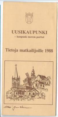 Uusikaupunki 1988   matkailuesite  matkailukartta  - kartta