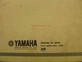 Yamaha XV750SE´82Parts Catalogue varaosaluettelo