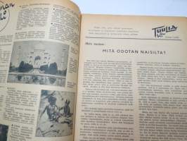 Tuulia 1946 kesänumero, &quot;Niiden lehti, jotka uskovat parempaan, kauniimpaan ja iloisempaan maailmaan&quot; - Jyväskylässä ilmestynyt ajanvietelehti -magzine