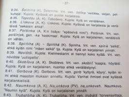 Tverinkarjalaisista nimistä - Suomalais-ugrilaisen seuran toimituksia 209 -carelian names