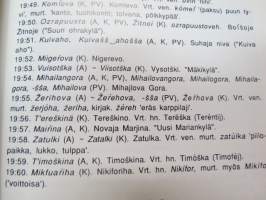 Tverinkarjalaisista nimistä - Suomalais-ugrilaisen seuran toimituksia 209 -carelian names