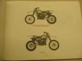 Yamaha YZ250J´82 parts catalogue varaosaluettelo