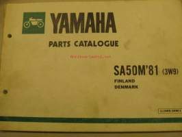 Yamaha SA50M´81 parts catalogue varaosaluettelo