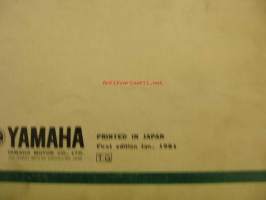 Yamaha SA50M´81 parts catalogue varaosaluettelo